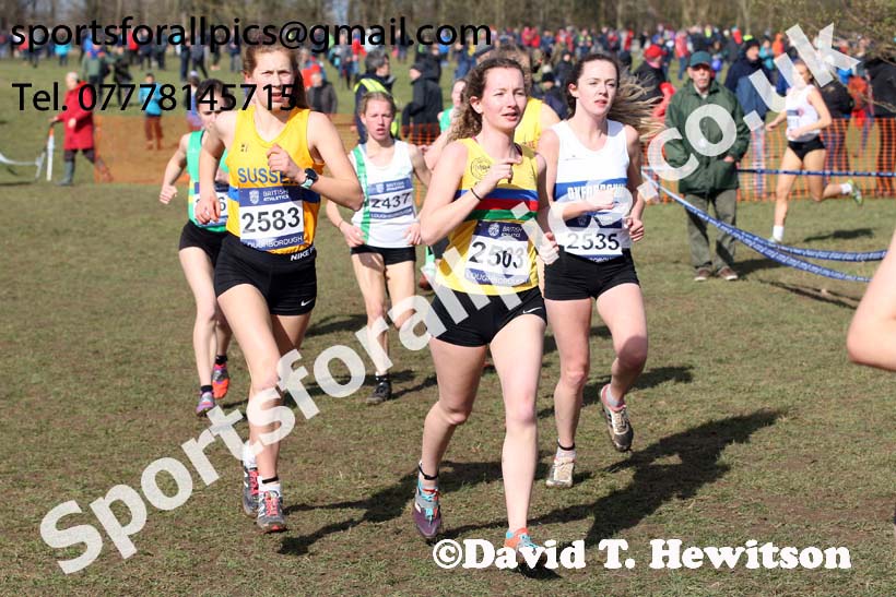 Womens under-20s 2019 British Athletics Inter Counties Cross Country, Prestwood Hall, Loughborough. Photo:  David T. Hewitson/Sports for All Pics